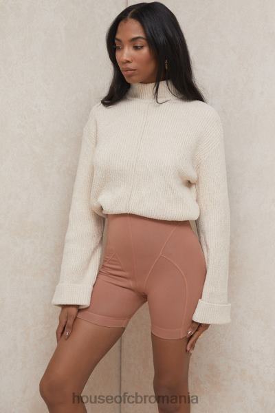 îmbrăcăminte House of CB pantaloni scurți harley toffee coverstitch X4F68990