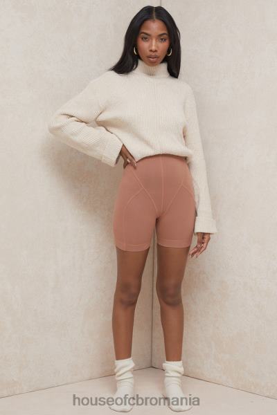 îmbrăcăminte House of CB pantaloni scurți harley toffee coverstitch X4F68990