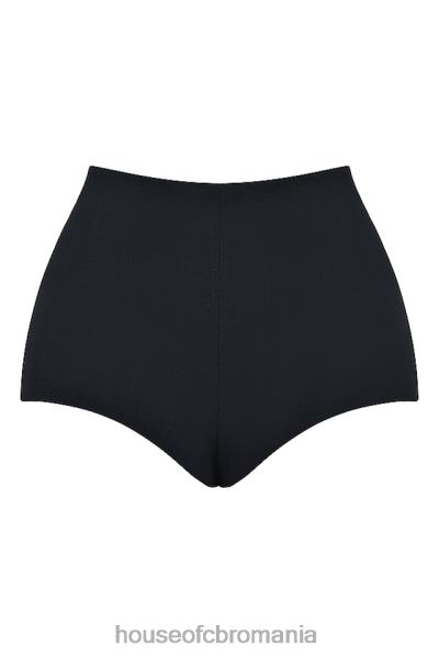 îmbrăcăminte House of CB pantaloni scurți negri tahni cu talie înaltă X4F68857