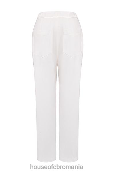 îmbrăcăminte House of CB pantaloni cargo albi luna X4F68855