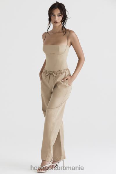 îmbrăcăminte House of CB pantaloni cargo luna camel X4F68913