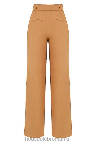 îmbrăcăminte House of CB pantaloni croiți relaxați cameron caramel X4F68907