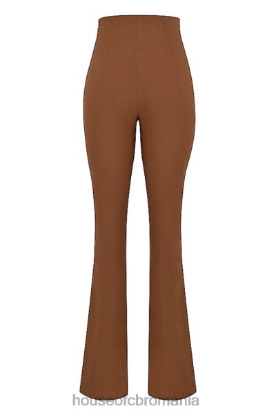 îmbrăcăminte House of CB pantaloni cu talie înaltă de laur toast X4F68924