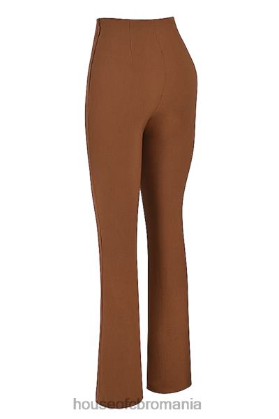 îmbrăcăminte House of CB pantaloni cu talie înaltă de laur toast X4F68924