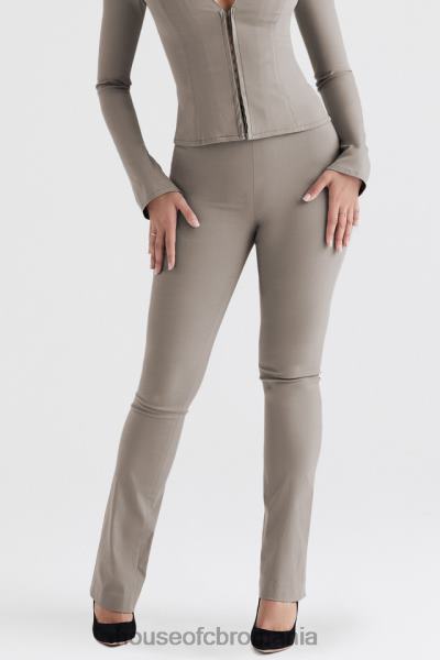 îmbrăcăminte House of CB pantaloni cu talie înaltă fum de dafin X4F68889