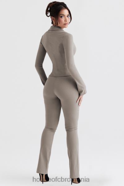 îmbrăcăminte House of CB pantaloni cu talie înaltă fum de dafin X4F68889