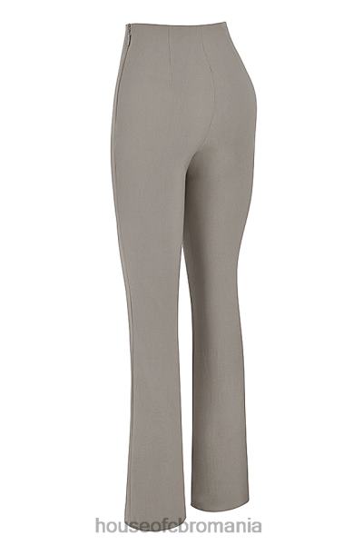 îmbrăcăminte House of CB pantaloni cu talie înaltă fum de dafin X4F68889