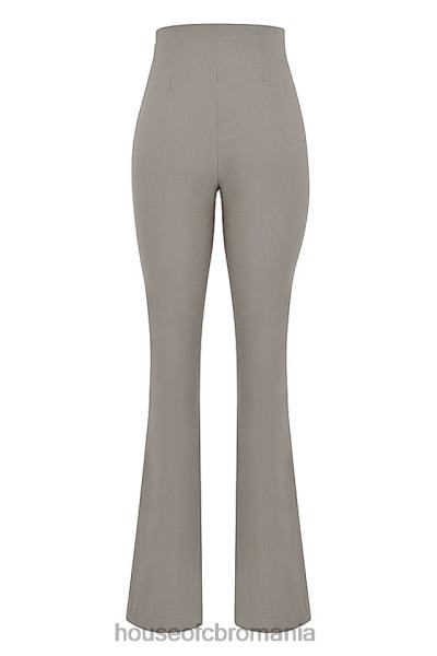 îmbrăcăminte House of CB pantaloni cu talie înaltă fum de dafin X4F68889