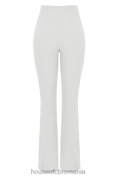 îmbrăcăminte House of CB pantaloni cu talie înaltă laurl ivory X4F68910