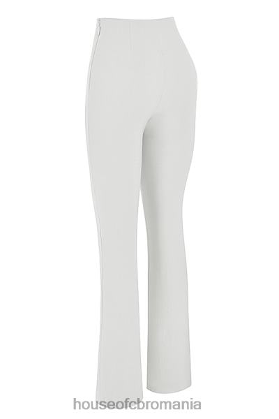 îmbrăcăminte House of CB pantaloni cu talie înaltă laurl ivory X4F68910