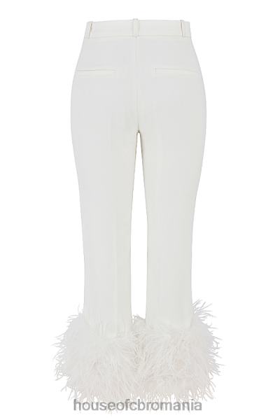 îmbrăcăminte House of CB pantaloni cu tiv de fildeș fae X4F68934