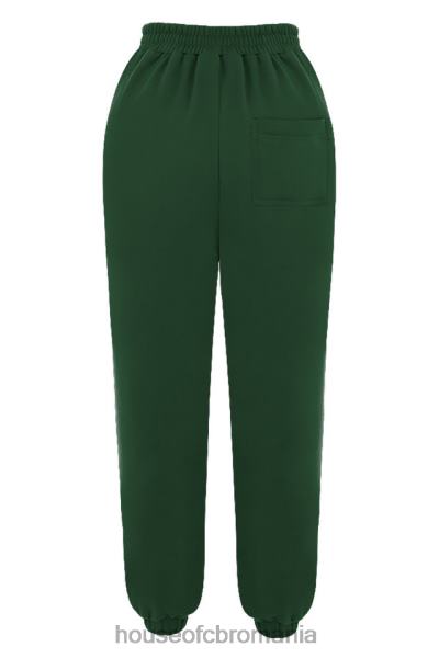 îmbrăcăminte House of CB pantaloni de jogging cu spate perie, verde nor X4F681004