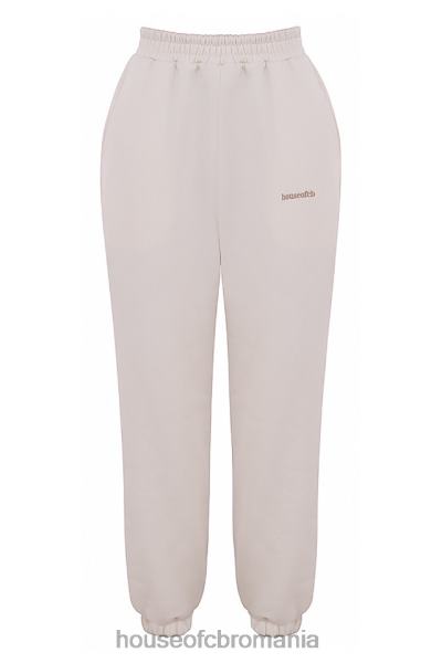 îmbrăcăminte House of CB pantaloni de jogging din lână alb ca la spate X4F68999