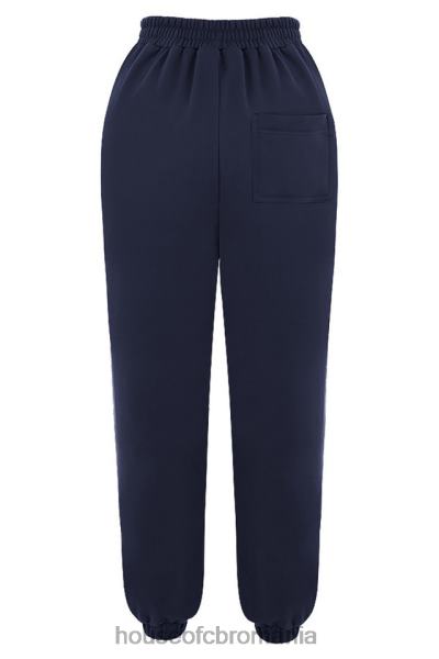 îmbrăcăminte House of CB pantaloni de jogging din lână bleumarin la spate X4F681007