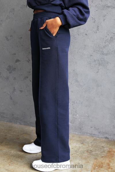 îmbrăcăminte House of CB pantaloni de jogging din lână bleumarin la spate X4F681007