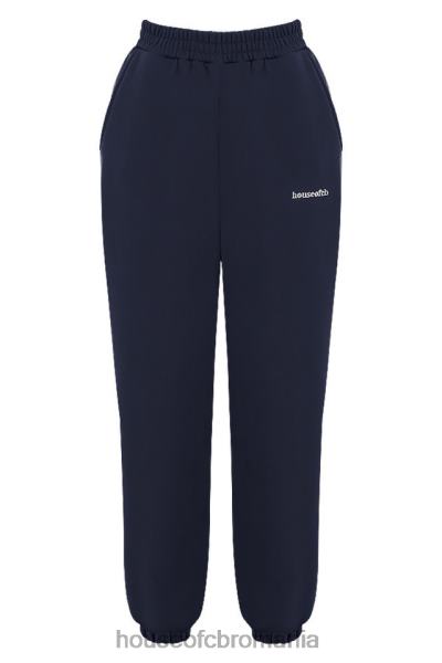 îmbrăcăminte House of CB pantaloni de jogging din lână bleumarin la spate X4F681007