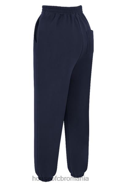 îmbrăcăminte House of CB pantaloni de jogging din lână bleumarin la spate X4F681007