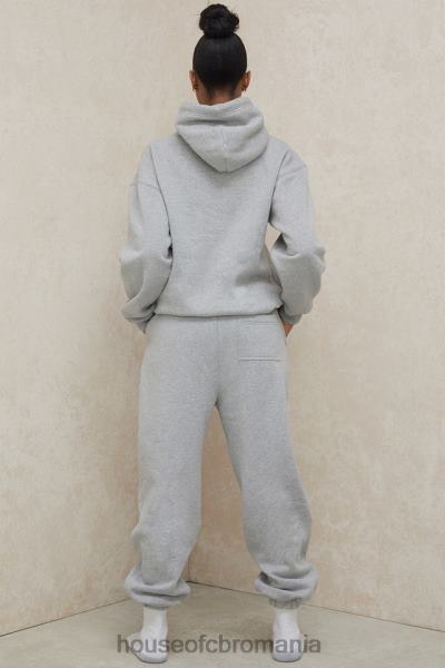 îmbrăcăminte House of CB pantaloni de jogging din lână gri cer la spate X4F681008