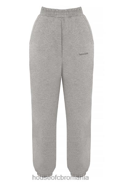 îmbrăcăminte House of CB pantaloni de jogging din lână gri deschis la spate X4F68944