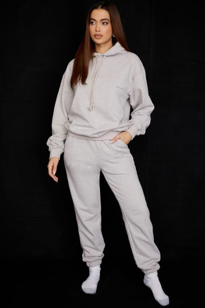 îmbrăcăminte House of CB pantaloni de jogging din lână gri deschis la spate X4F68944