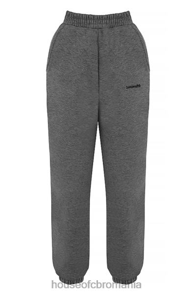 îmbrăcăminte House of CB pantaloni de jogging din lână gri închis la spate X4F68945