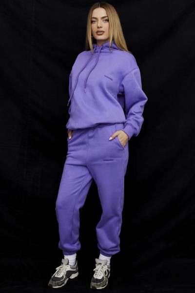 îmbrăcăminte House of CB pantaloni de jogging din lână mov cer la spate X4F68947