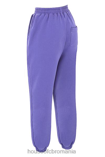 îmbrăcăminte House of CB pantaloni de jogging din lână mov cer la spate X4F68947