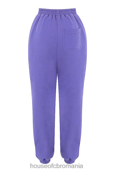 îmbrăcăminte House of CB pantaloni de jogging din lână mov cer la spate X4F68947