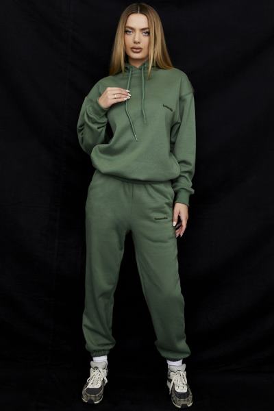 îmbrăcăminte House of CB pantaloni de jogging din sky moss fleece spate X4F68946