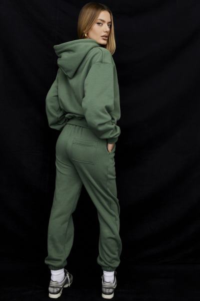 îmbrăcăminte House of CB pantaloni de jogging din sky moss fleece spate X4F68946