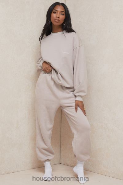 îmbrăcăminte House of CB pantaloni de jogging din sky stone fleece spate X4F681000