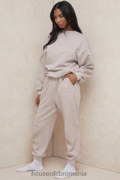 îmbrăcăminte House of CB pantaloni de jogging din sky stone fleece spate X4F681000