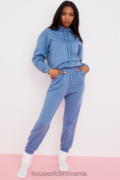 îmbrăcăminte House of CB pantaloni de jogging sky azure fleece spate X4F68977