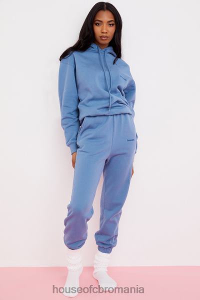 îmbrăcăminte House of CB pantaloni de jogging sky azure fleece spate X4F68977