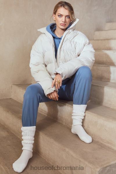 îmbrăcăminte House of CB pantaloni de jogging sky azure fleece spate X4F68977
