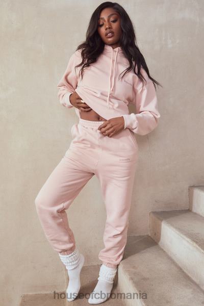 îmbrăcăminte House of CB pantaloni de jogging sky blush fleece spate X4F68976