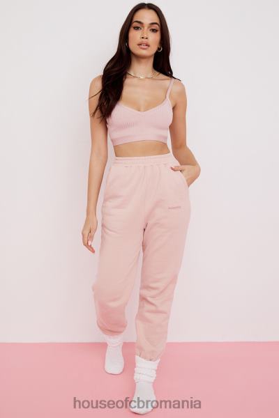 îmbrăcăminte House of CB pantaloni de jogging sky blush fleece spate X4F68976