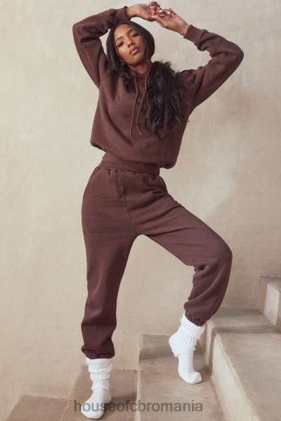 îmbrăcăminte House of CB pantaloni de jogging sky chocolate la spate X4F68975