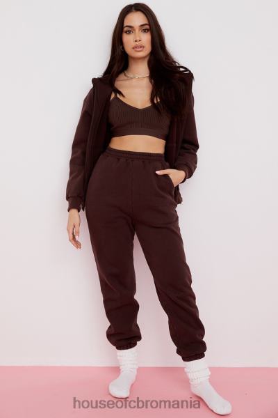îmbrăcăminte House of CB pantaloni de jogging sky chocolate la spate X4F68975