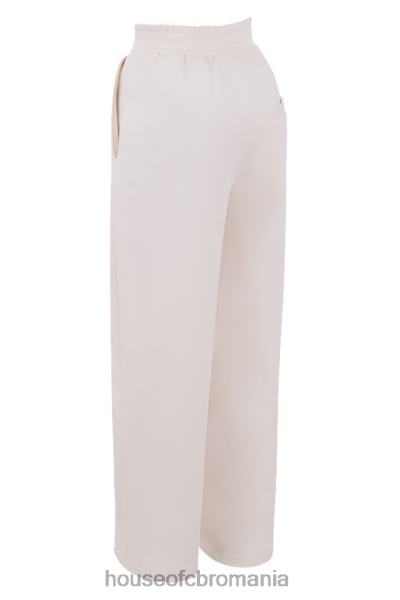 îmbrăcăminte House of CB pantaloni de sport dina alb drept cu picioare X4F681002
