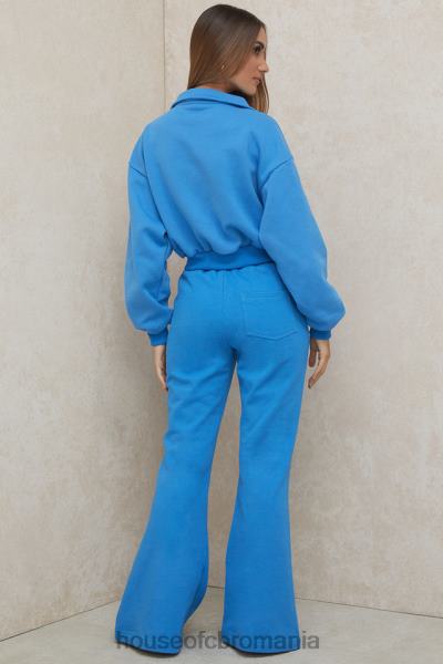 îmbrăcăminte House of CB pantaloni de sport evazat albastru oli X4F68993