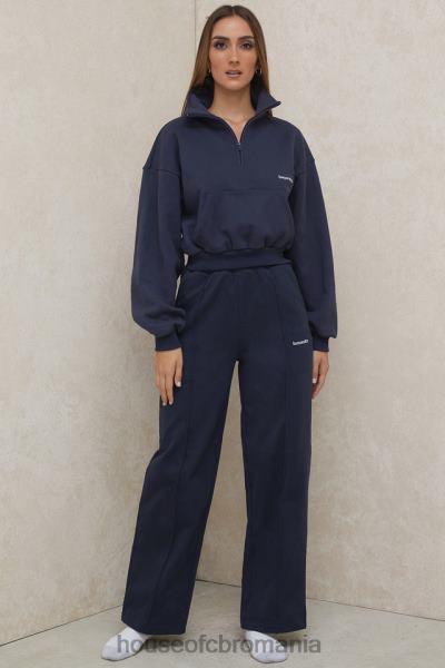 îmbrăcăminte House of CB pantaloni de trening dina bleumarin cu picioare drepte X4F681001