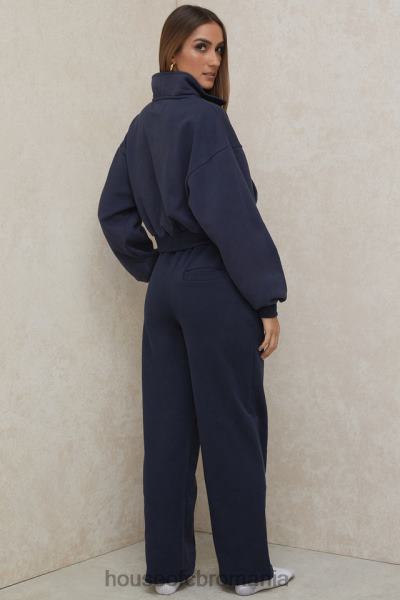 îmbrăcăminte House of CB pantaloni de trening dina bleumarin cu picioare drepte X4F681001