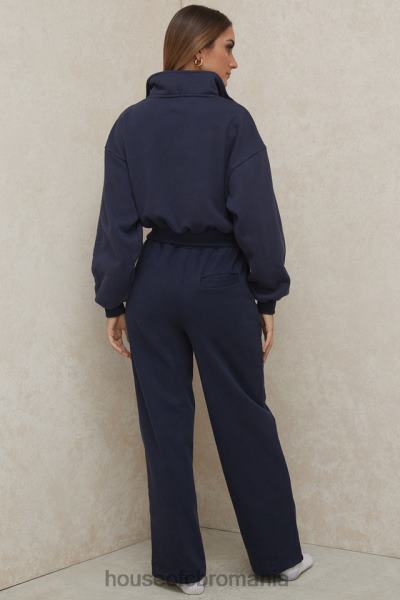 îmbrăcăminte House of CB pantaloni de trening dina bleumarin cu picioare drepte X4F681001