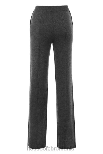 îmbrăcăminte House of CB pantaloni din amestec de cașmir yalina cărbune X4F68825