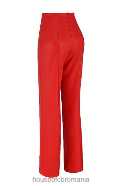 îmbrăcăminte House of CB pantaloni din piele vegan elenaora stacojiu X4F68940