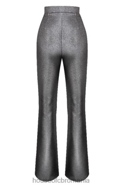 îmbrăcăminte House of CB pantaloni jas silver kick flare X4F68992