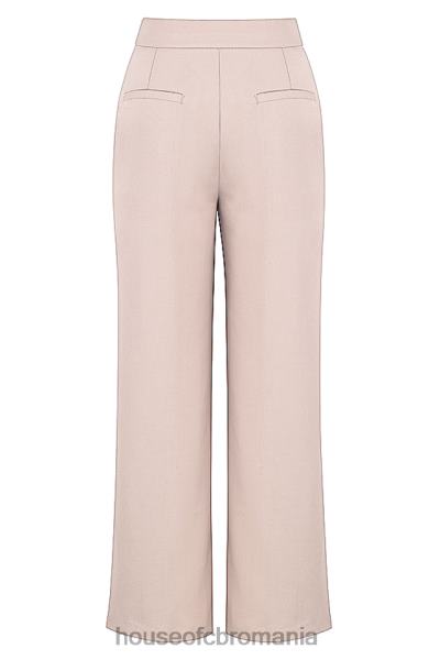 îmbrăcăminte House of CB pantaloni largi alivia bej X4F68926