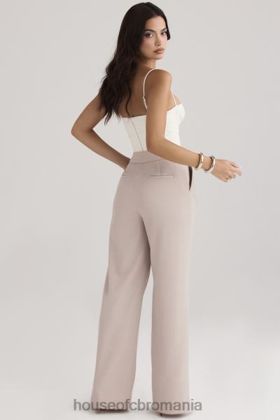 îmbrăcăminte House of CB pantaloni largi alivia bej X4F68926