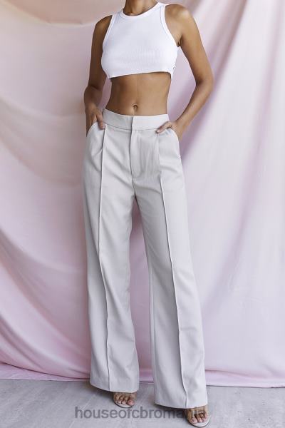 îmbrăcăminte House of CB pantaloni largi alivia bej X4F68926
